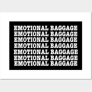 Emotional baggage minimal pattern Posters and Art